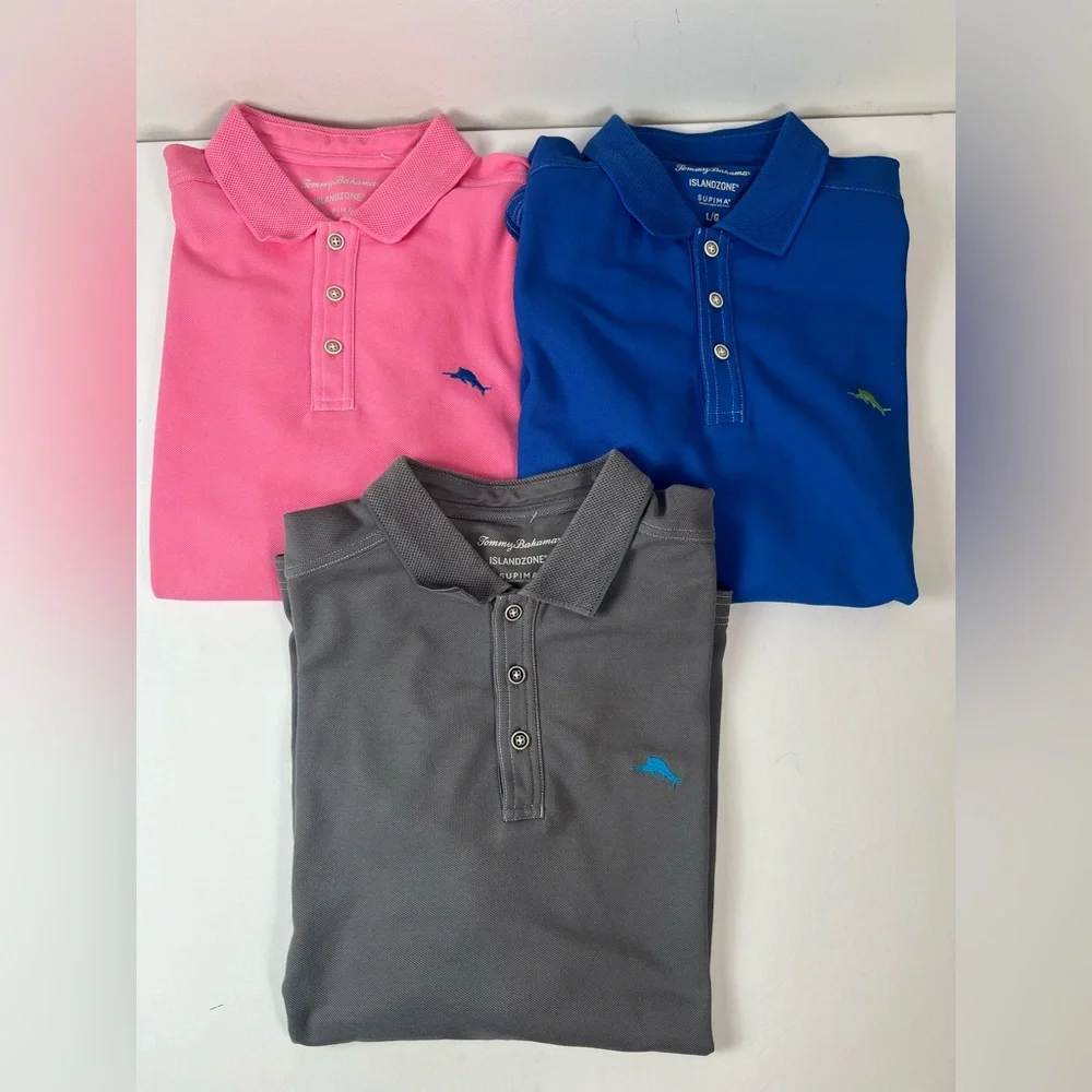 Tommy Bahama IslandZones Supima‎ Size Large Pink - Picture 9 of 9